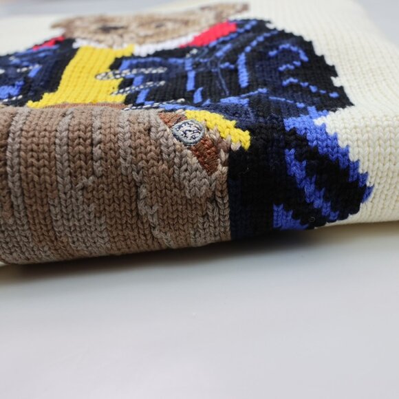 Polo Ralph Lauren Cartoon series rolled collar women's white sweater - Picture 7 of 8